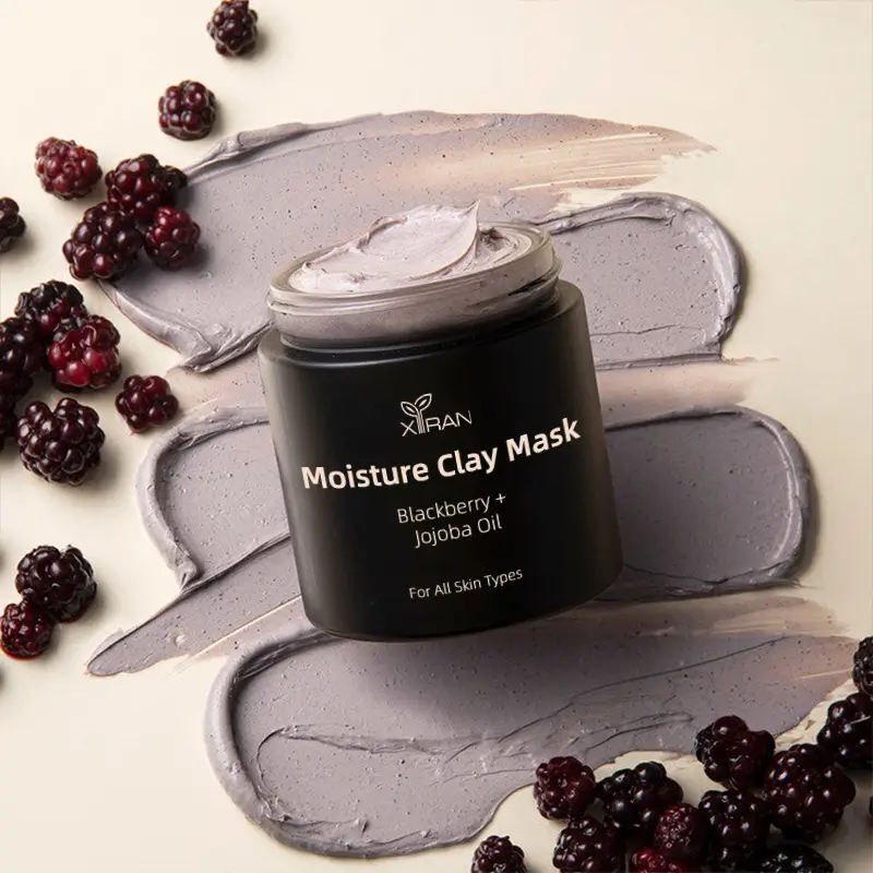 custom logo rose cica pink clay face mask hydration skin glow clay mask set