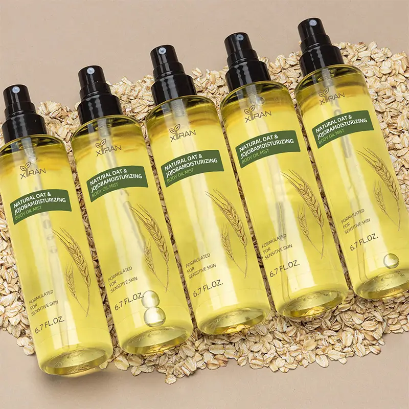 natural organic vegan oat body massage oil