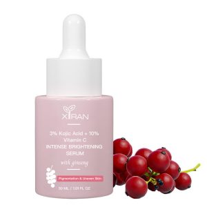 organic private label oem 3% kojic acid serum with 10% vitamin c whitening face serum