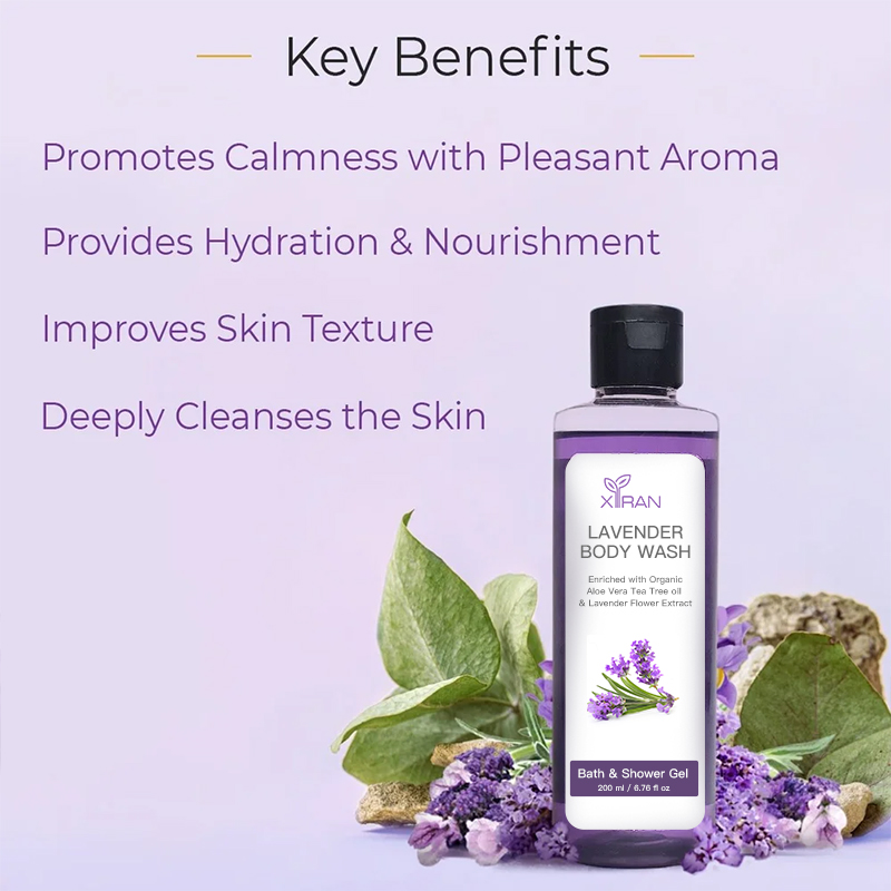 private label lavender shower gel