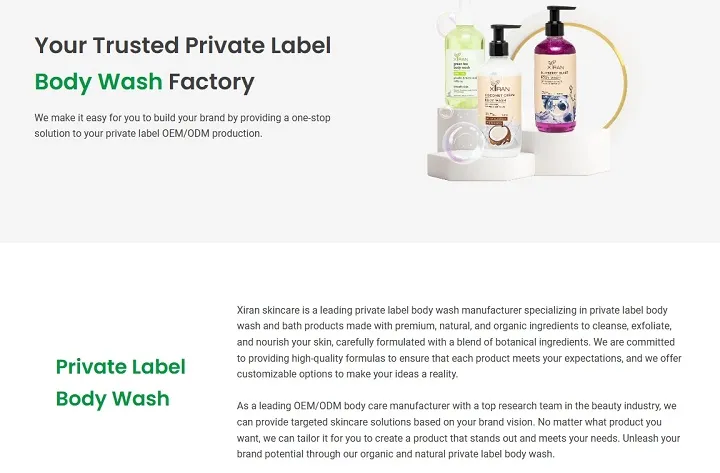 xiran body wash