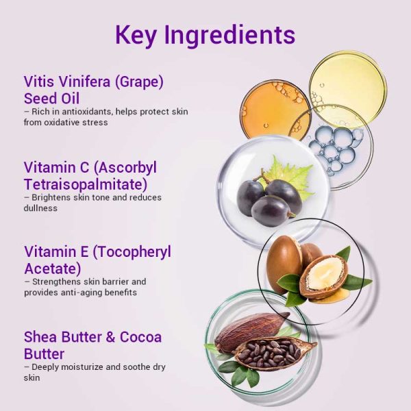 private label grape makeup remover cream