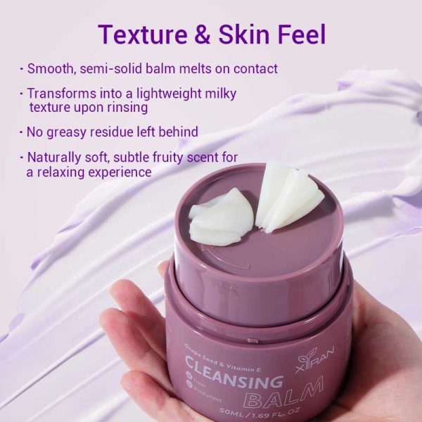 private label grape makeup remover cream