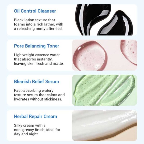 private label men blemish defense skincare set