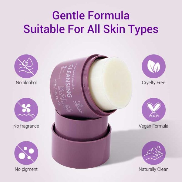 private label grape makeup remover cream