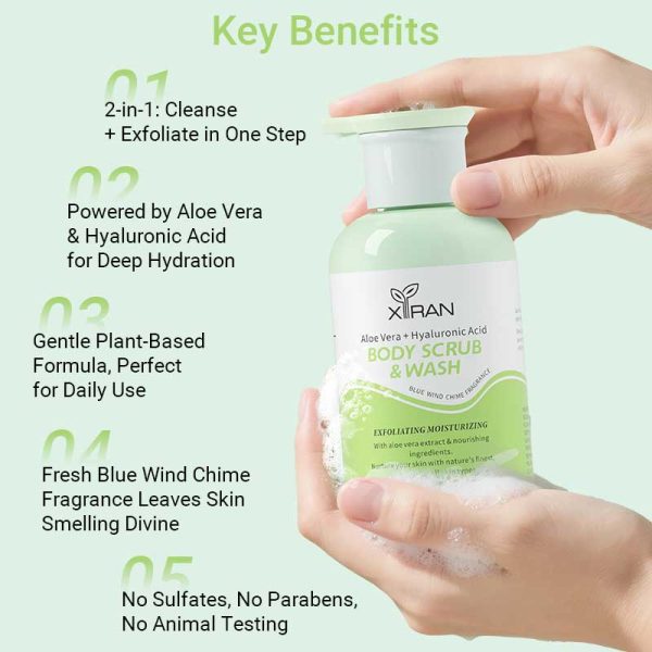 private label body scrub & wash(bluebell)