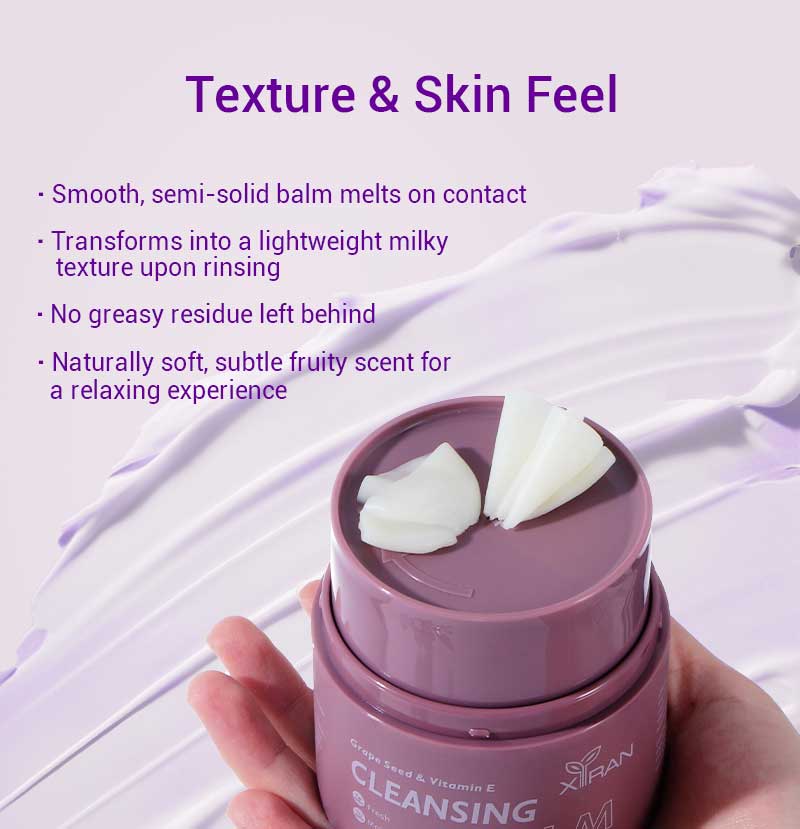 private label grape makeup remover cream