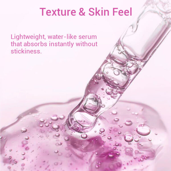private label tranexamic acid serum pink bottle