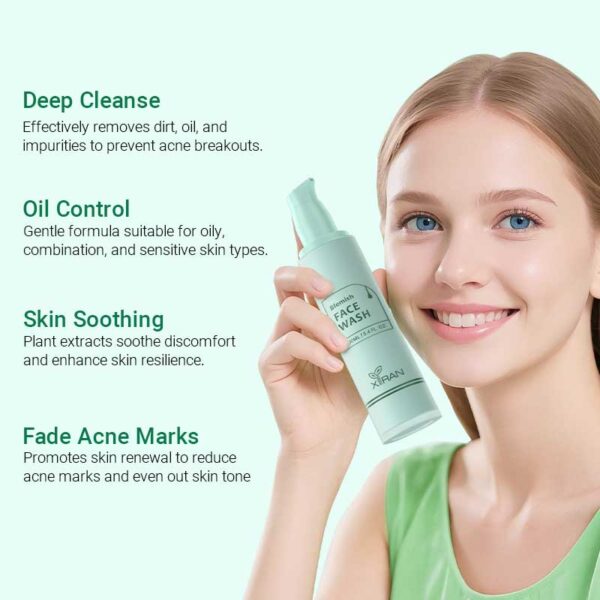 private label blemish solution facial cleanser