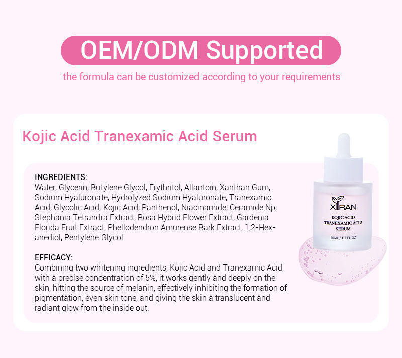 private label kojic acid tranexamic acid serum