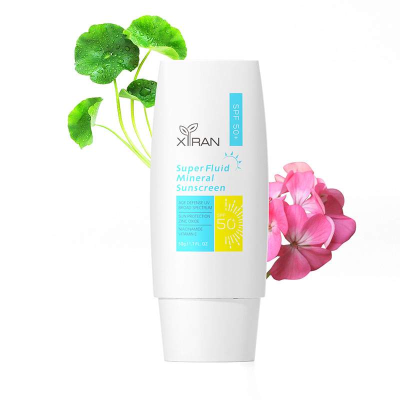 private label super liquid mineral sunscreen spf 50+