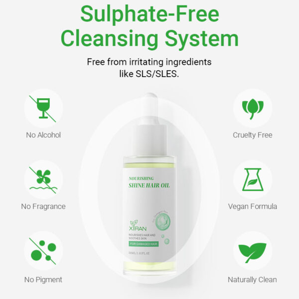 private label nourishing shine hair oil