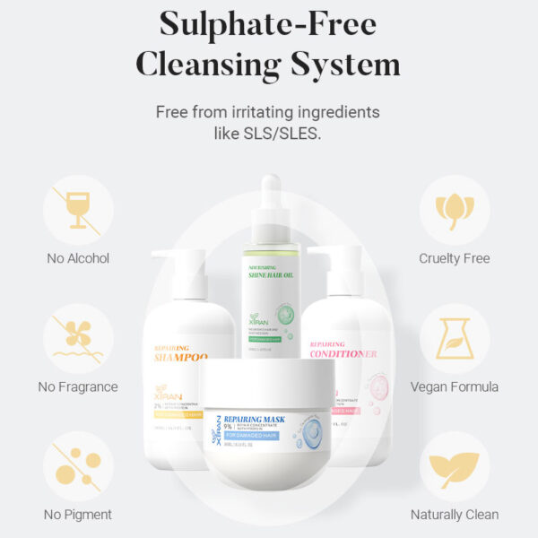 private label repairing hair care set