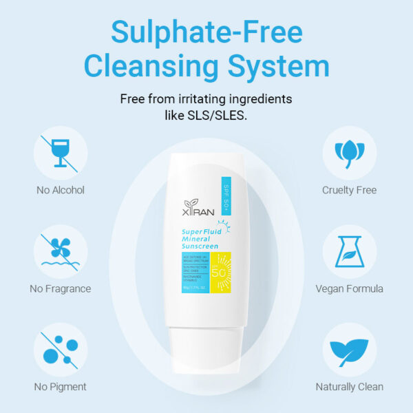 private label super liquid mineral sunscreen spf 50+