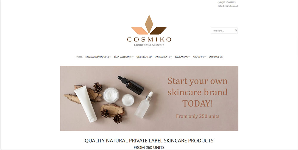 private label niacinamide anti acne serum