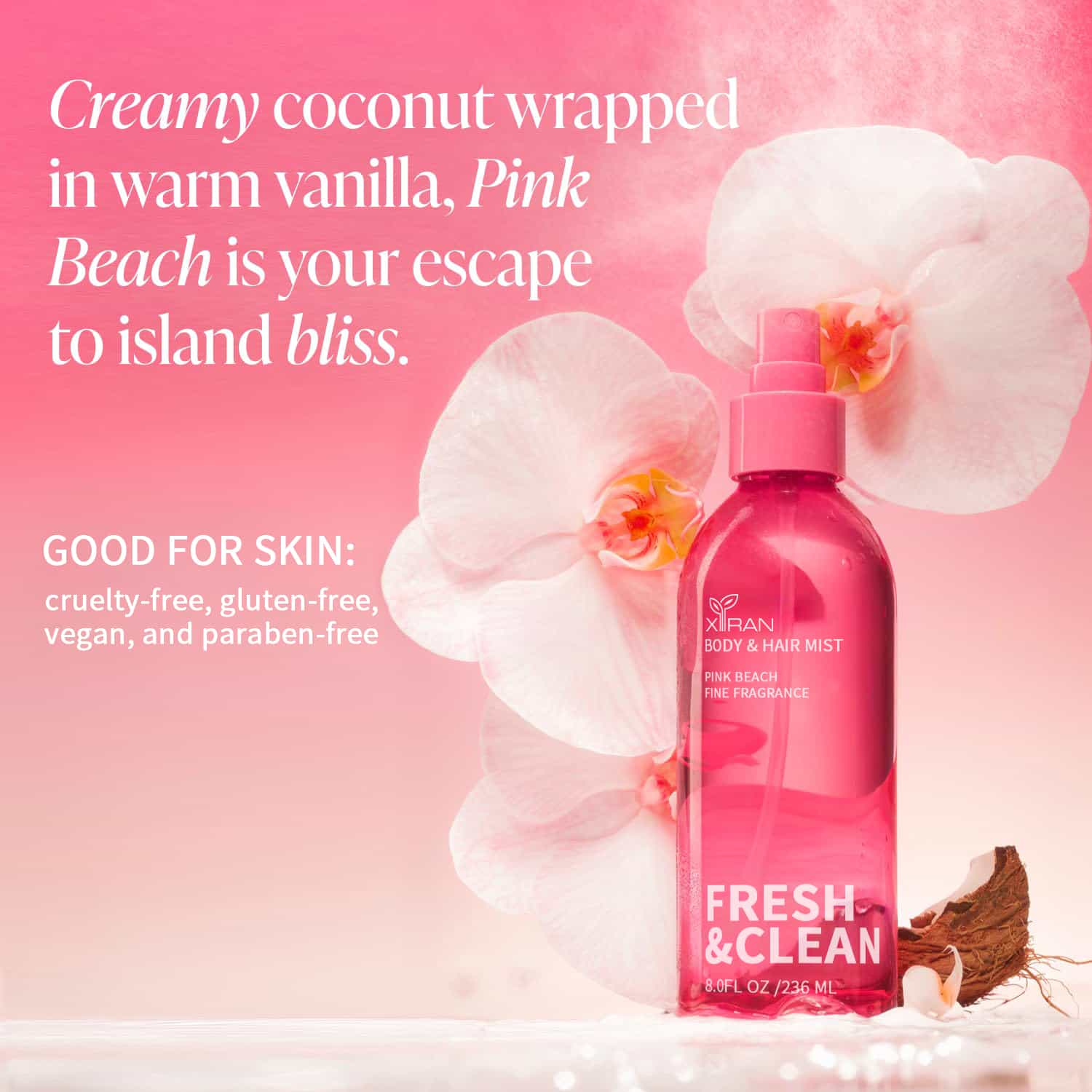 private label fresh hair & body mist