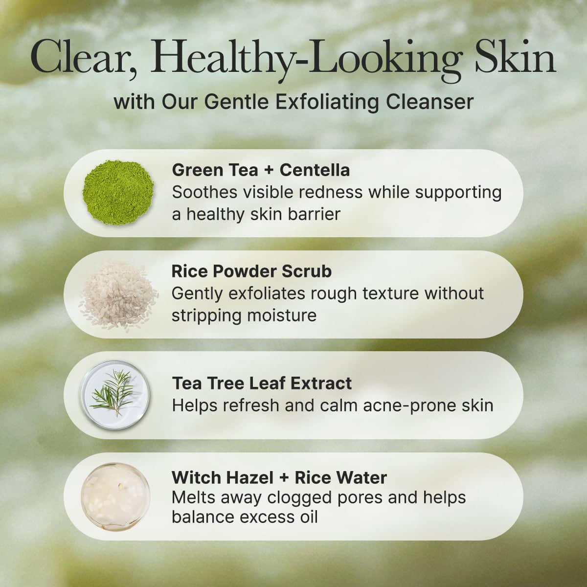 private label rice cake facial cleanser