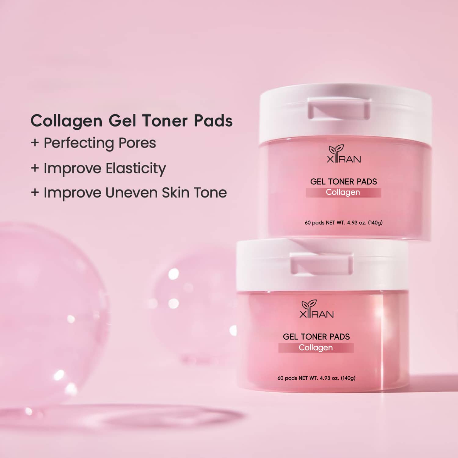 private label deep calming gel toner pads