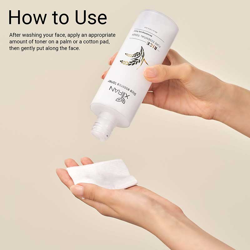 private label rice face toner