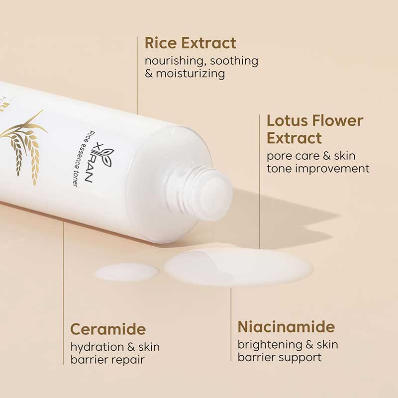 private label rice face toner