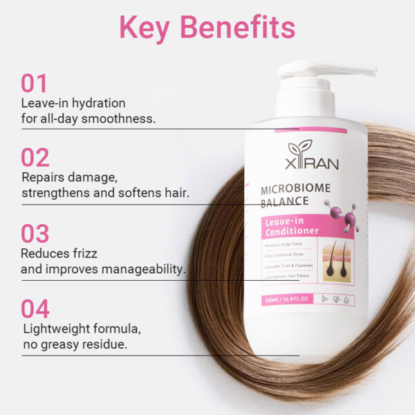 private label microbiome balance leave in conditioner