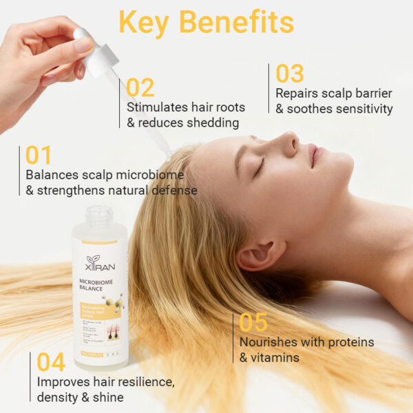 private label microbiome balance revitalizing scalp & hair serum