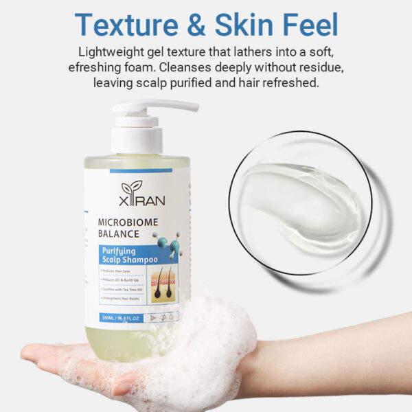 private label microbiome balance purifying scalp shampoo