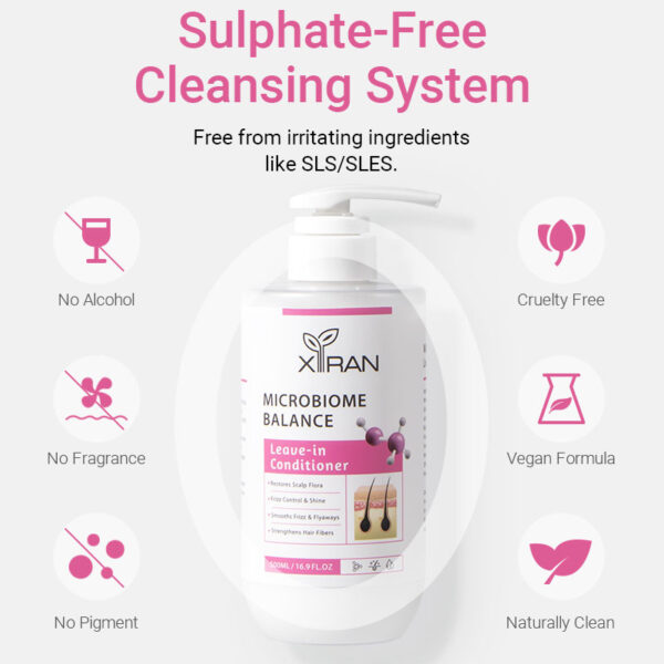 private label microbiome balance leave in conditioner