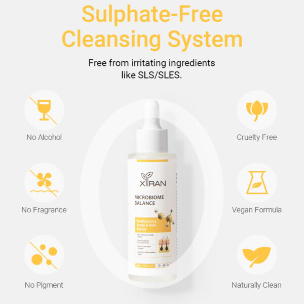 private label microbiome balance revitalizing scalp & hair serum