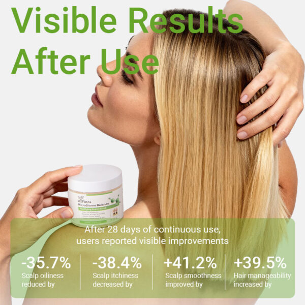 private label microbiome balance purifying scalp scrub