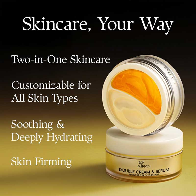 private label two in one face cream & serum