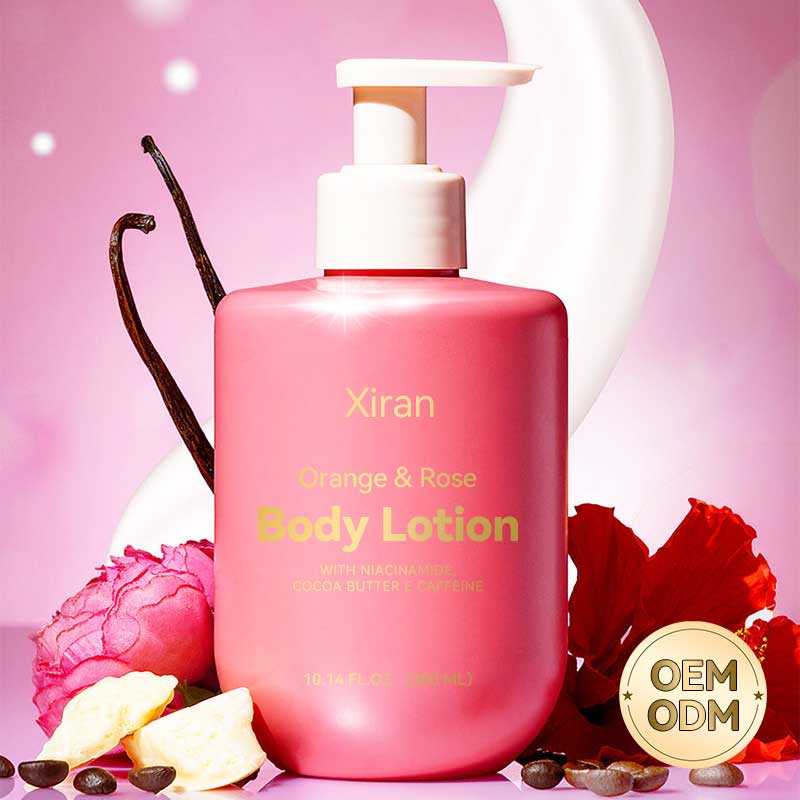 private label orange & rose body lotion