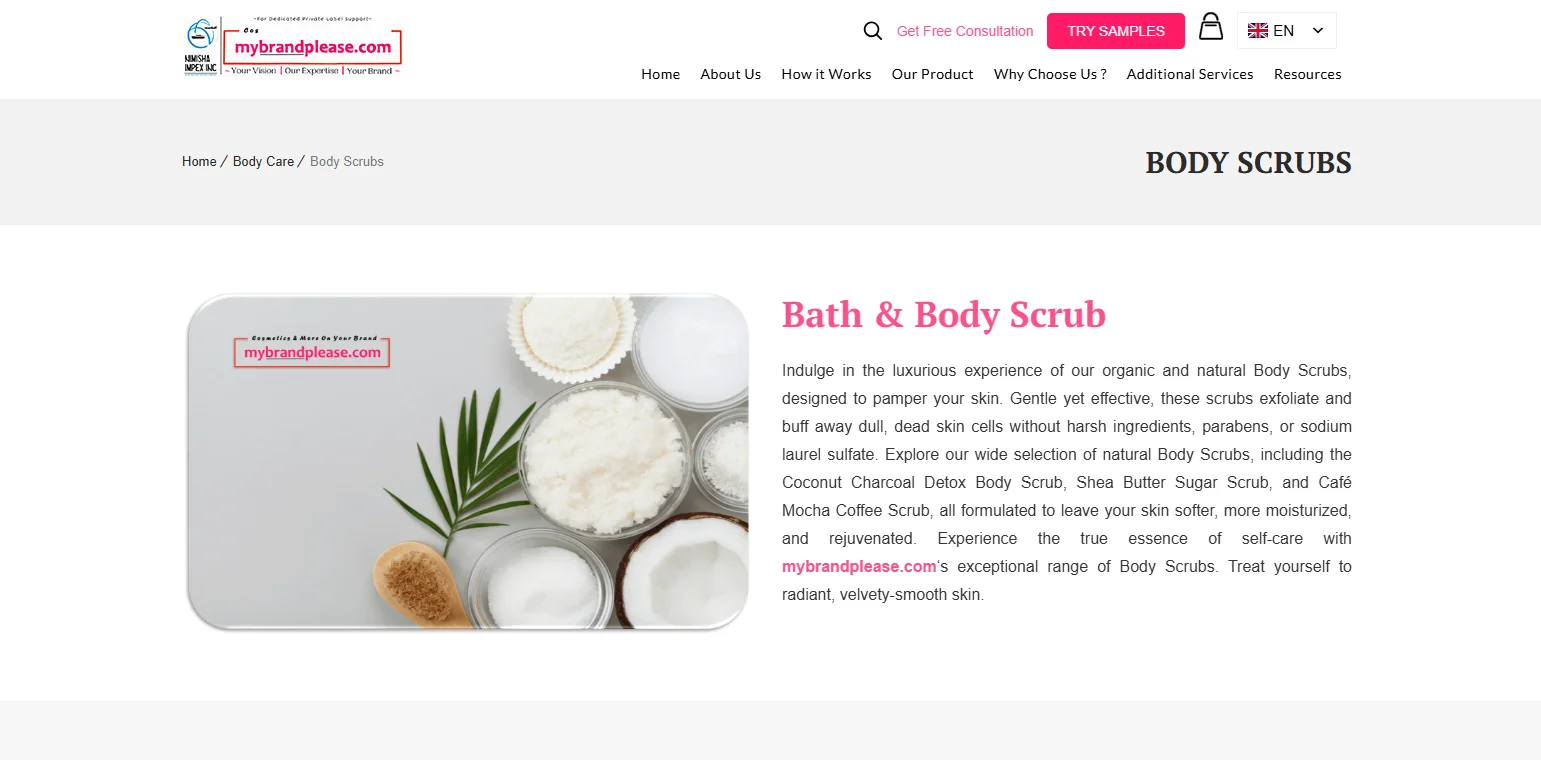 Top 10 Private Label Body Scrub Manufacturers
