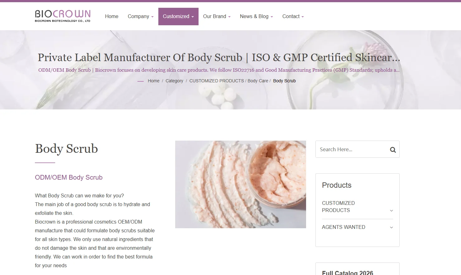 Top 10 Private Label Body Scrub Manufacturers
