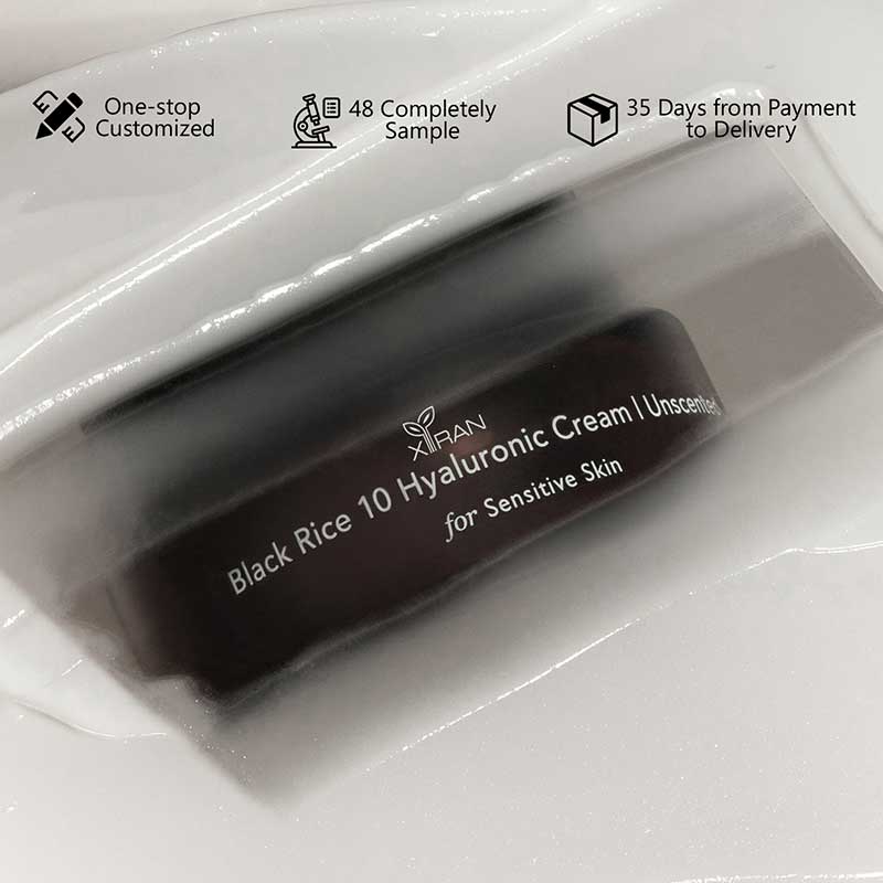 private label black rice face cream