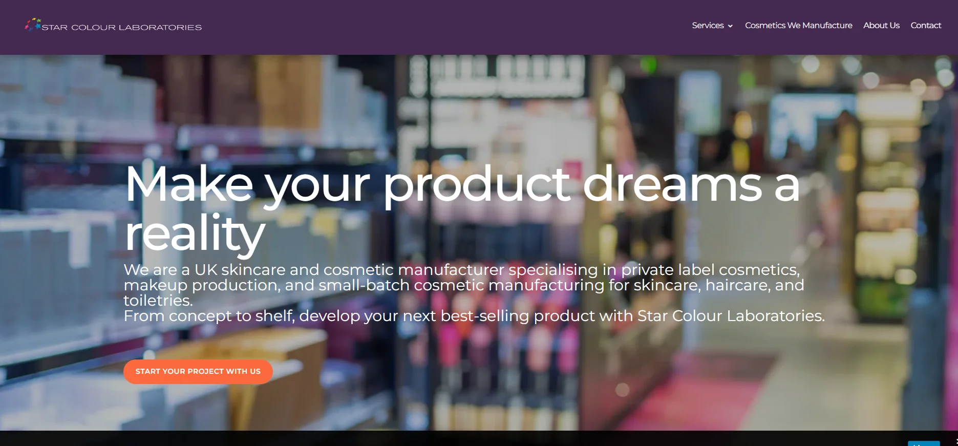 Cosmetic Manufacturers in London.