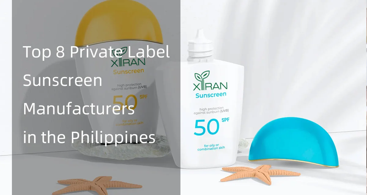 Two sunscreen bottles labeled SPF 50 with starfish and blue cap, featuring top manufacturers in Philippines.