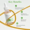XIRAN Pro-Biotic Barrier Serum bottle highlighting key benefits like reducing moisture loss, strengthening skin barrier, balancing microbiome, and improving skin texture.