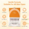 An open skincare box labeled XIRAN with vials showcasing a gentle formula suitable for all skin types; features include cruelty free, vegan, no alcohol, fragrance, or pigment.