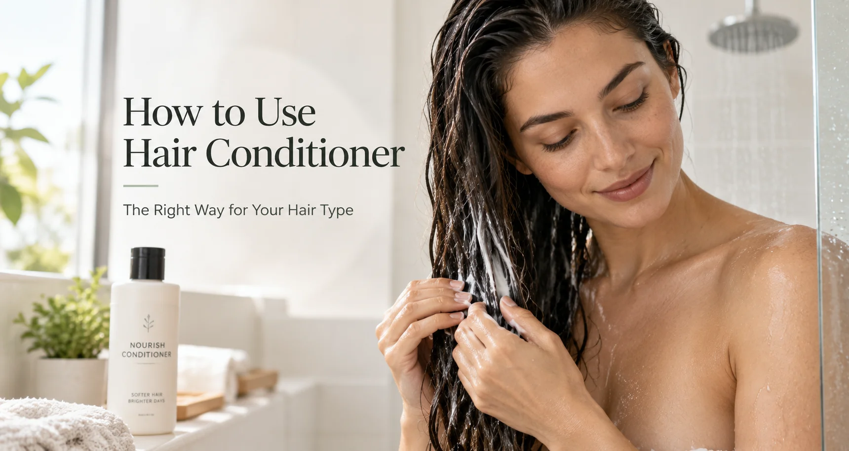 How to Use Hair Conditioner the Right Way for Your Hair Type