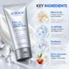 XIRAN Skincare PDLLA Collagen Barrier Cream tube displayed with key skincare ingredients: PDLLA & HA, 13-Peptide, Panthenol, and EGCG, Astaxanthin, Resveratrol. Ingredients are described for hydration, anti-aging, skin protection, and collagen preservation.